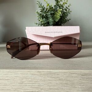 Gold and Brown Sunglasses